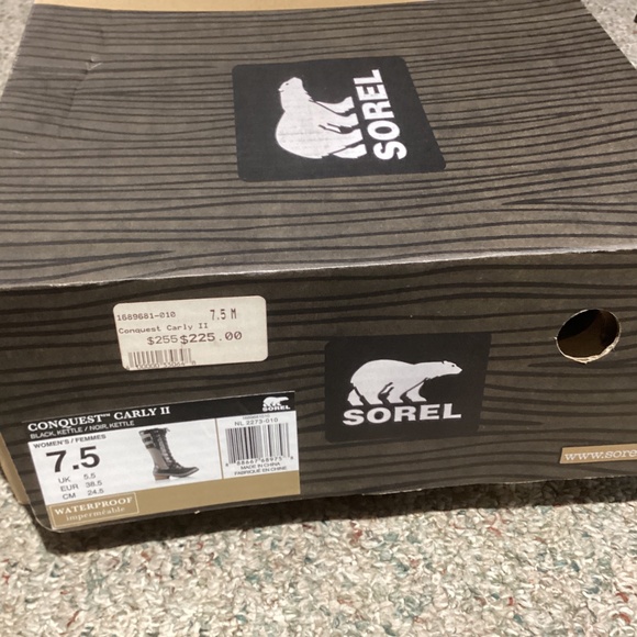 Sorel Ladies Conquest Carly II, Black, Kettle. Size 7.5. Beautiful condition - Picture 7 of 7